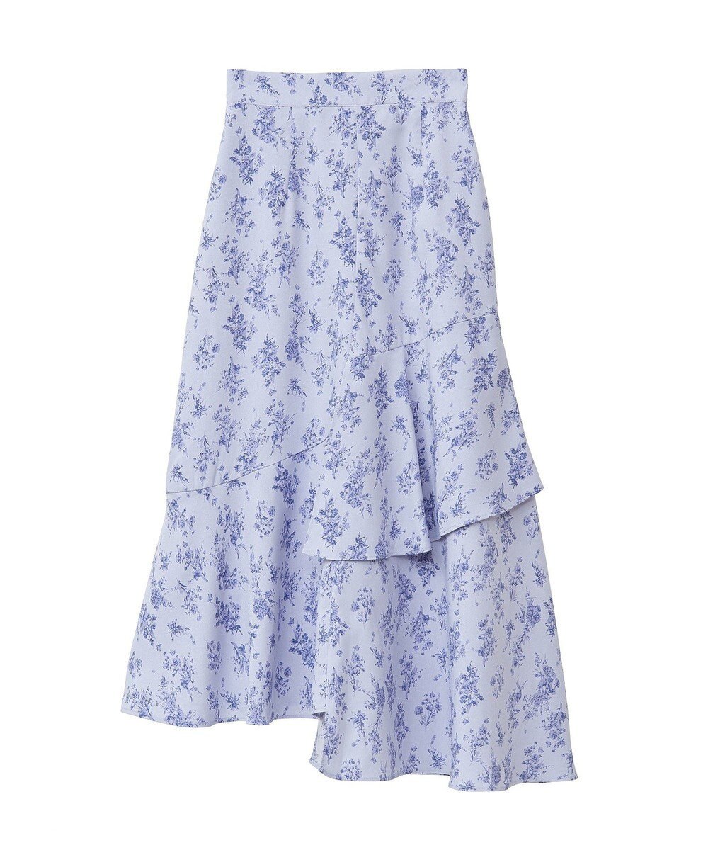 earth music&ecology フラワーアシメティアードスカート 