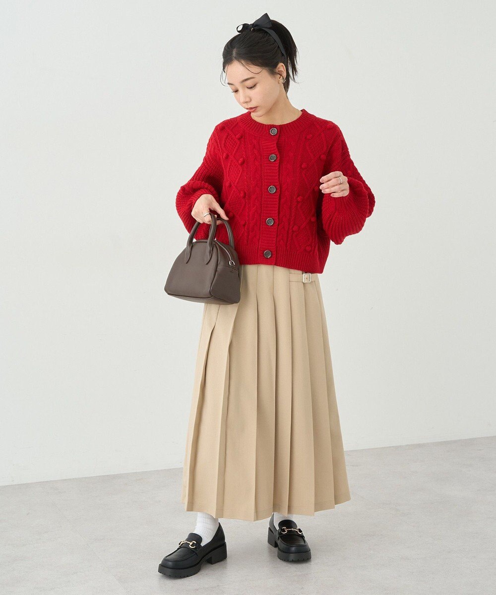 earth music&ecology ポップコーンケーブルカーディガン 