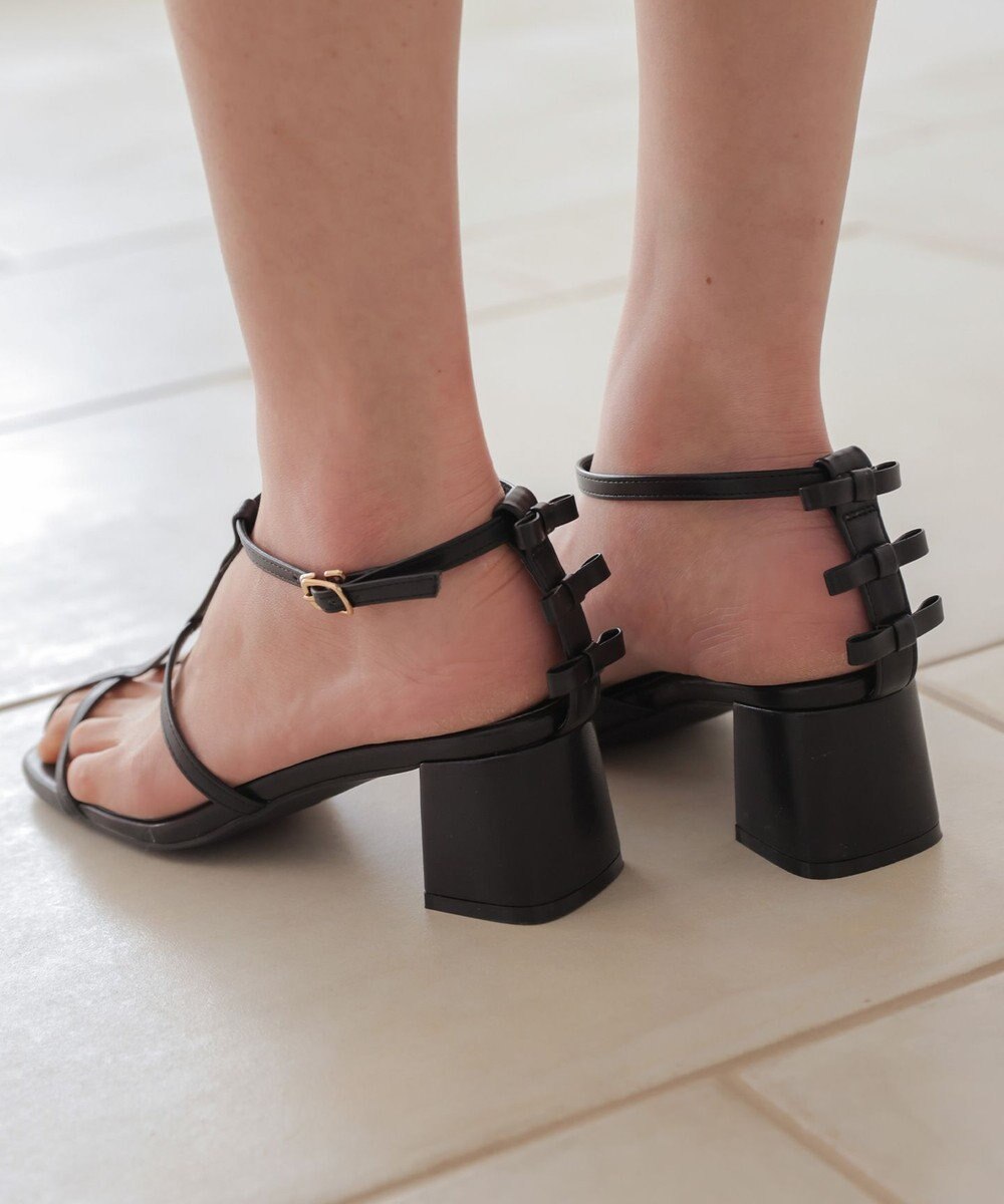 組曲 ナローベルト リボンサンダル 