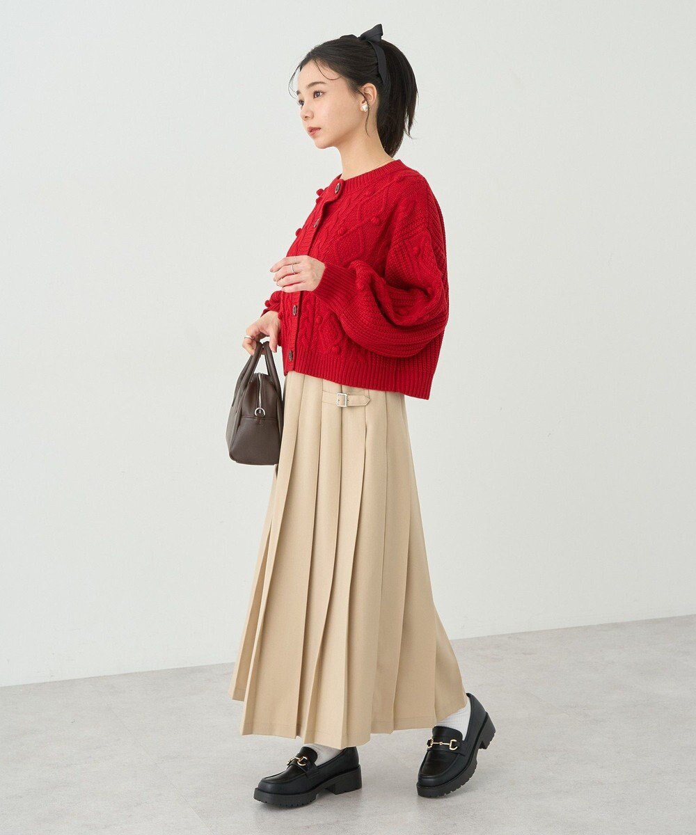 earth music&ecology ポップコーンケーブルカーディガン 