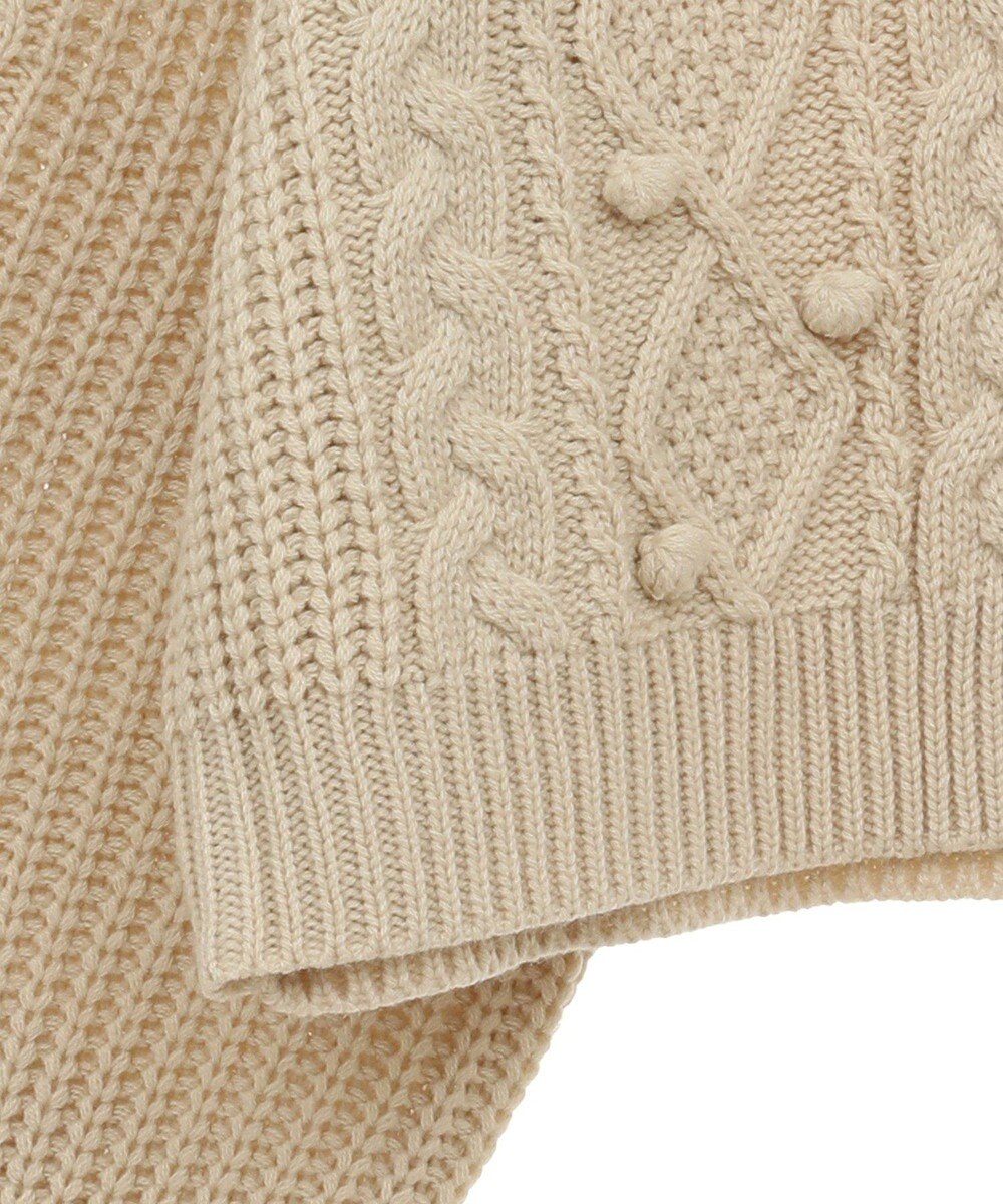 earth music&ecology ポップコーンケーブルカーディガン 