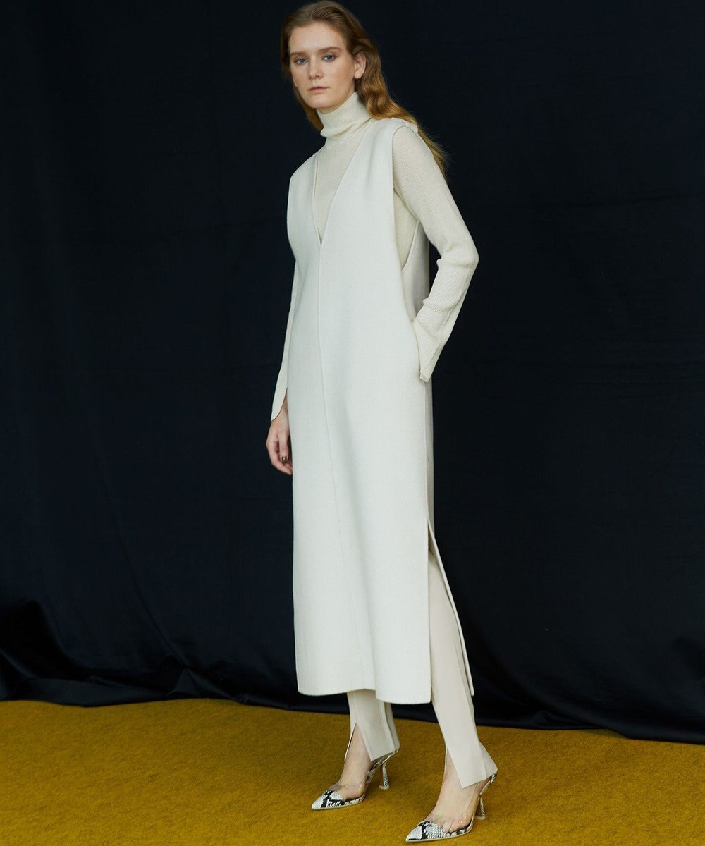 uncrave 【洗える】スムースニット レギンス（uncrave WHITE） 