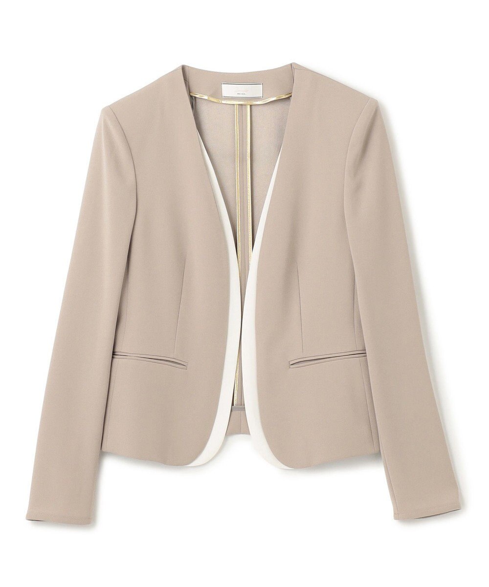 BEIGE， 【洗える・VERY NaVY 11月号掲載】CINDY / ダブルカラージャケット 