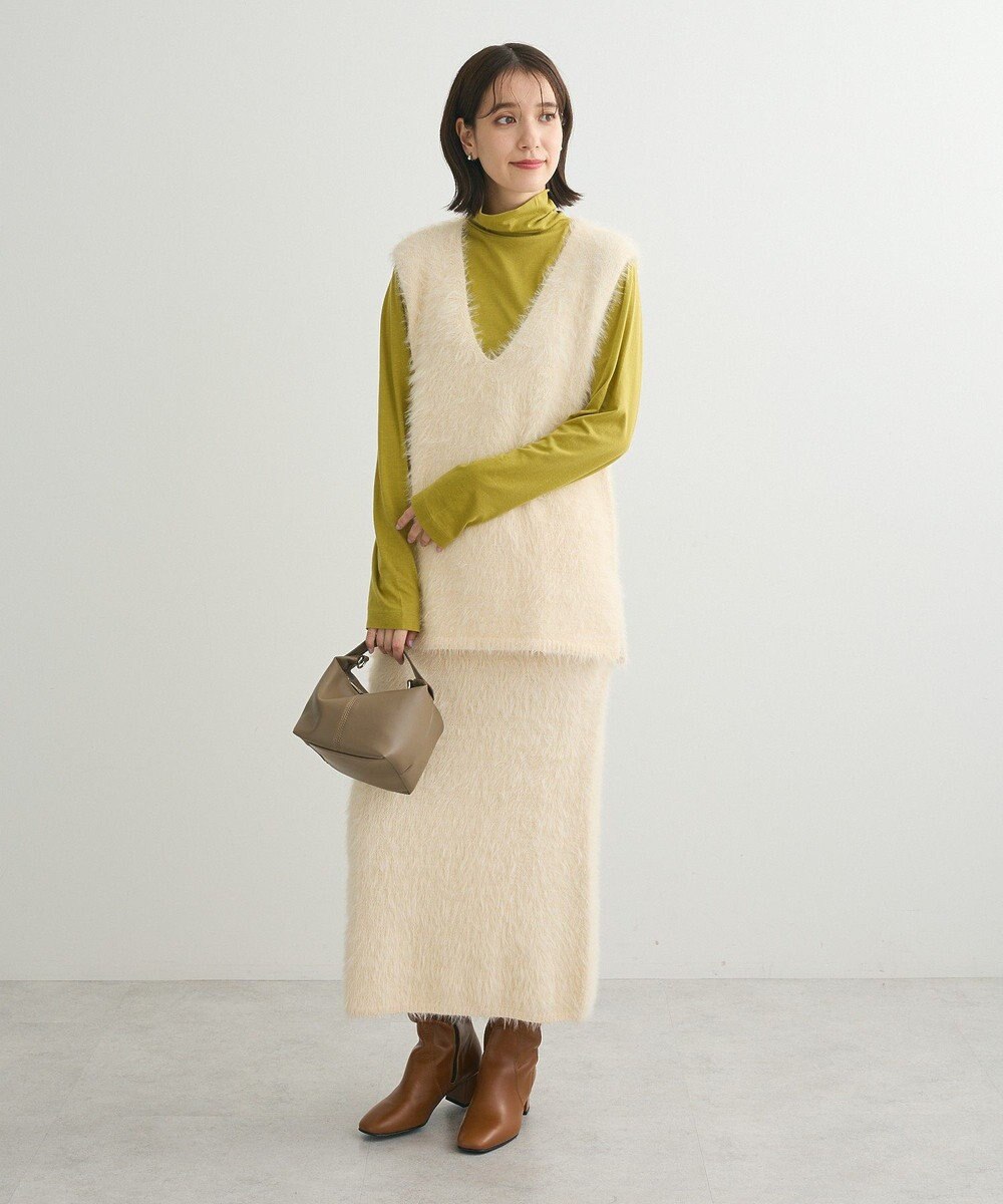 Green Parks ・Ｐｅｔｉｔ　Ｆｌｅｕｒ　シャギーニットスカート 