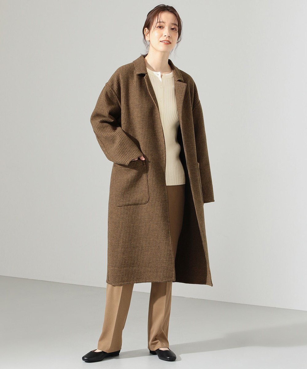 SHARE PARK LADIES リブクルーネックカーディガン 