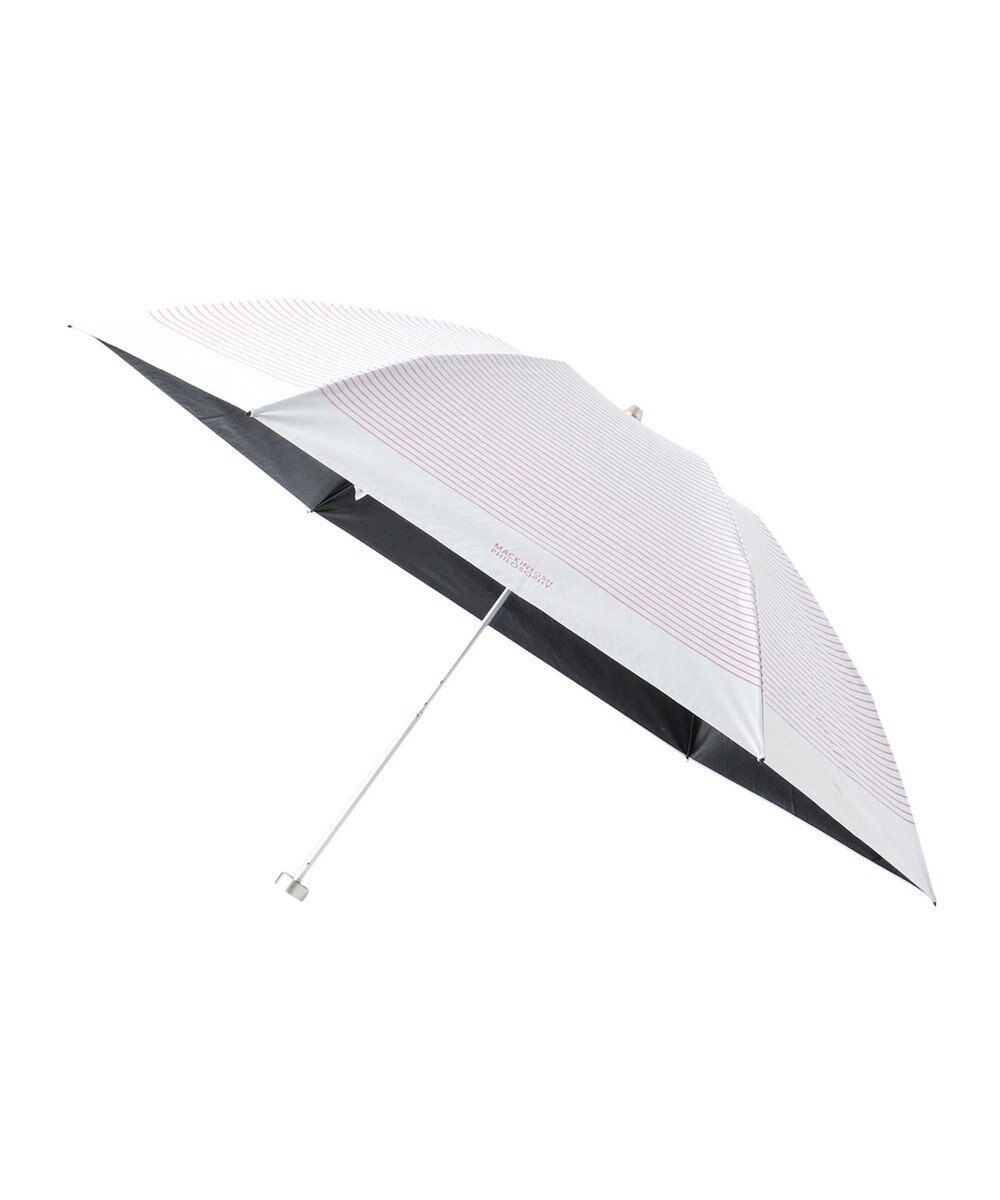 MOONBAT 【軽量】マッキントッシュ フィロソフィー 晴雨兼用日傘 折りたたみ傘 ボーダー／遮光 遮熱 UV 