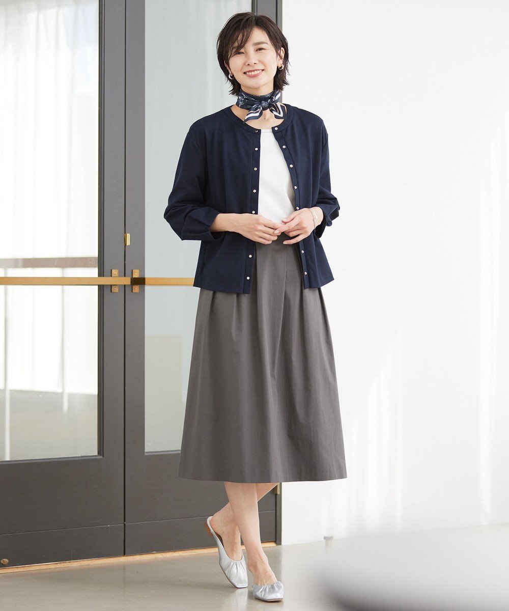 J.PRESS LADIES 【洗える】バイオエアフロー フレアー スカート 