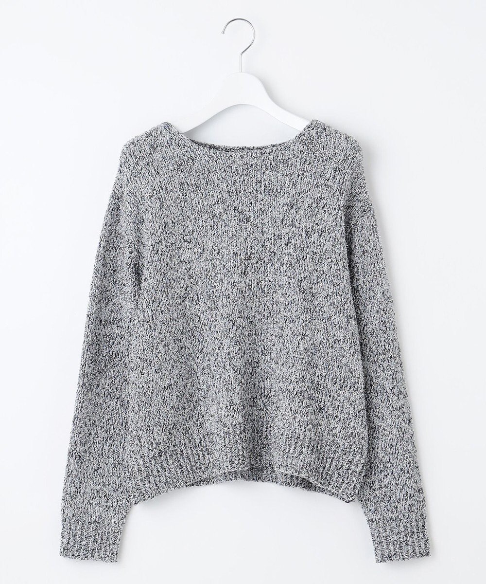 自由区 【洗える】ラメブークレ ニット 