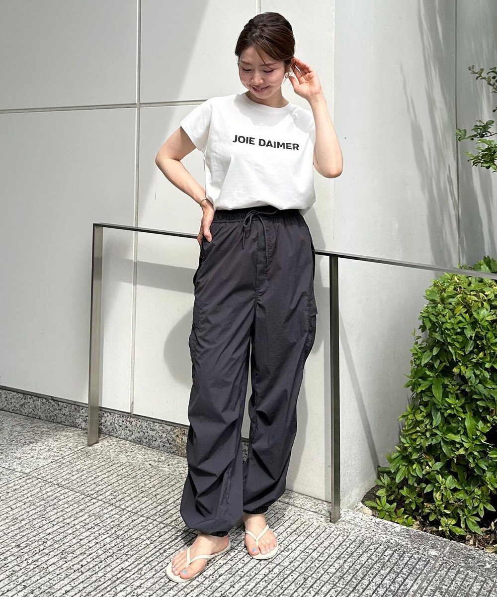 UNFILO BEAUTY FORM ロゴ刺繍フレンチスリーブTシャツ 