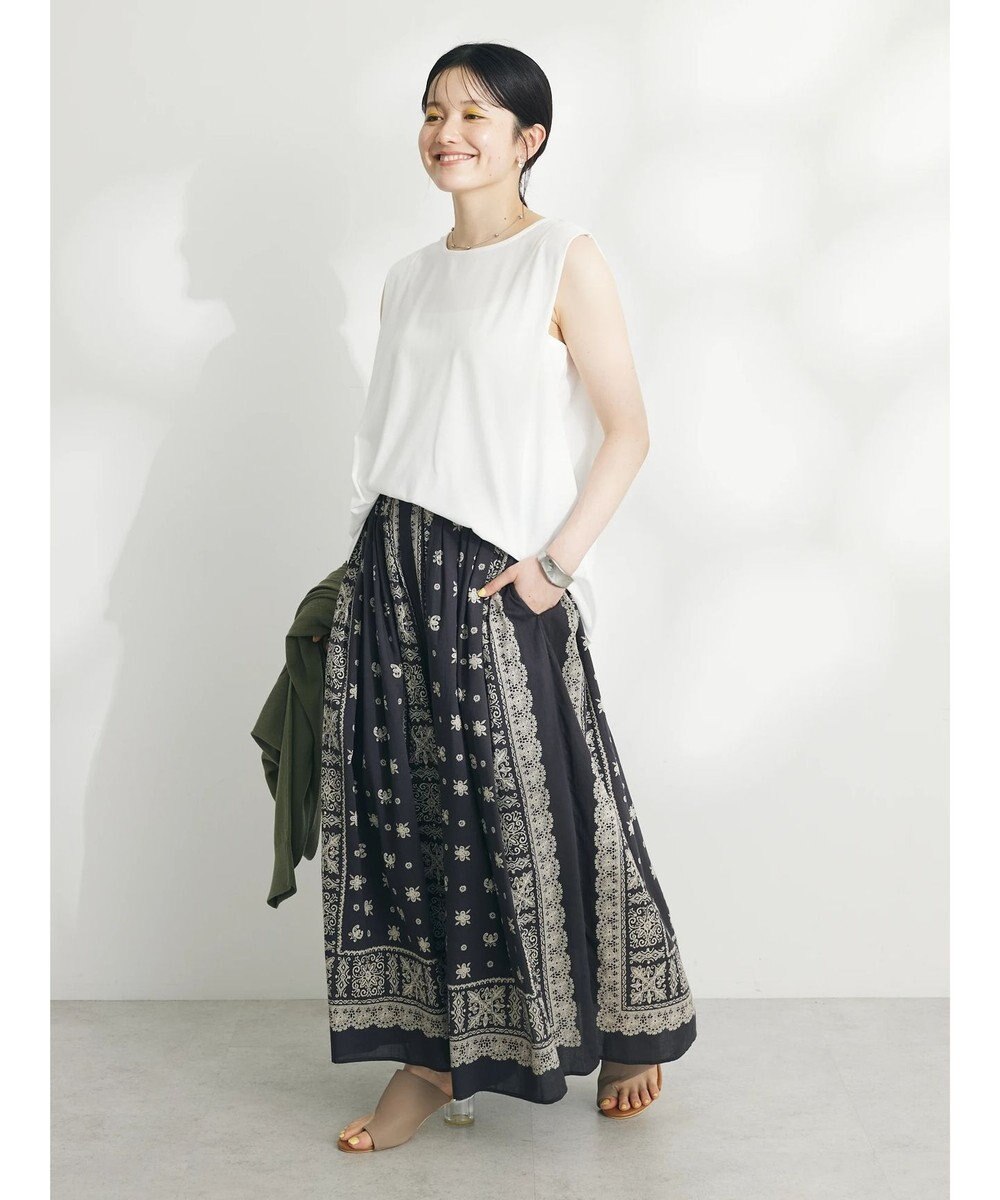 CRAFT STANDARD BOUTIQUE 肩タックノースリーブプルオーバー 