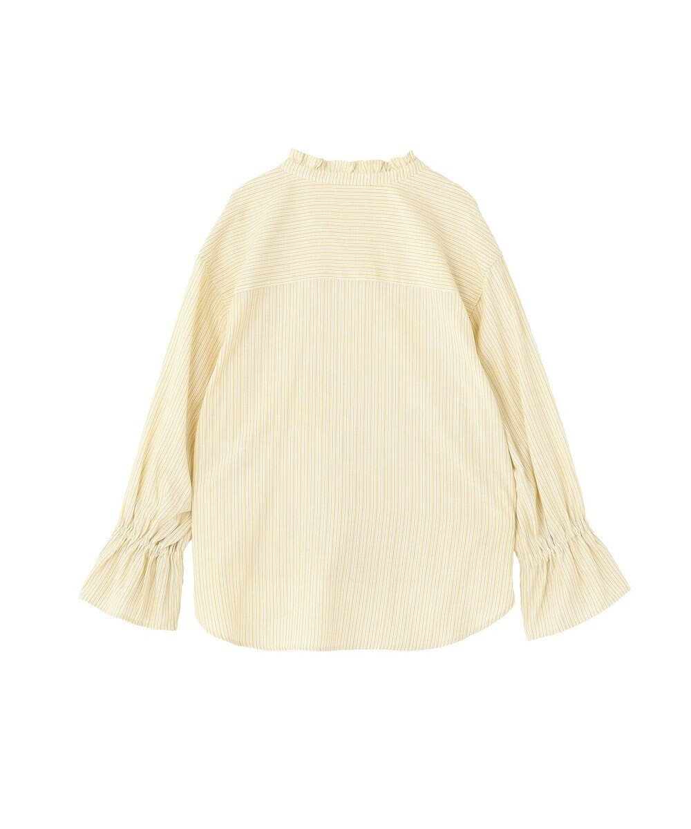 AMERICAN HOLIC スタンドフリルストライプスキッパーブラウス 