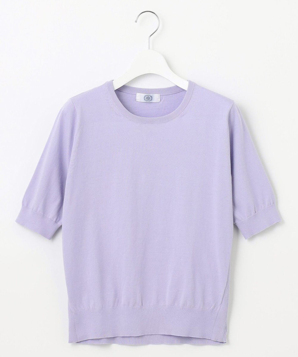 J.PRESS LADIES 【洗える】BASIC HT-COTTON クルーネック ニット 