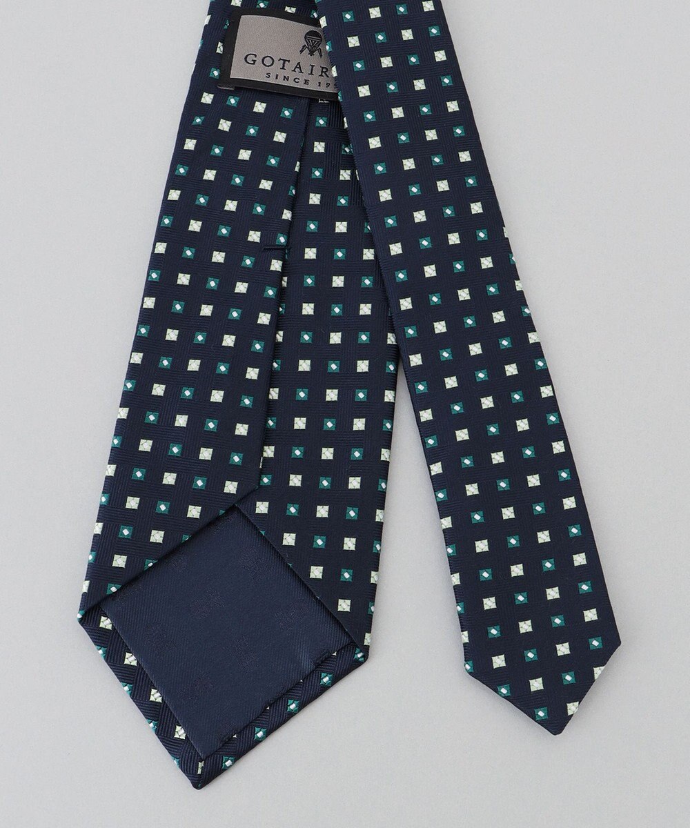 GOTAIRIKU 【日本製】西陣ネクタイ_ネイビー×グリーン系 