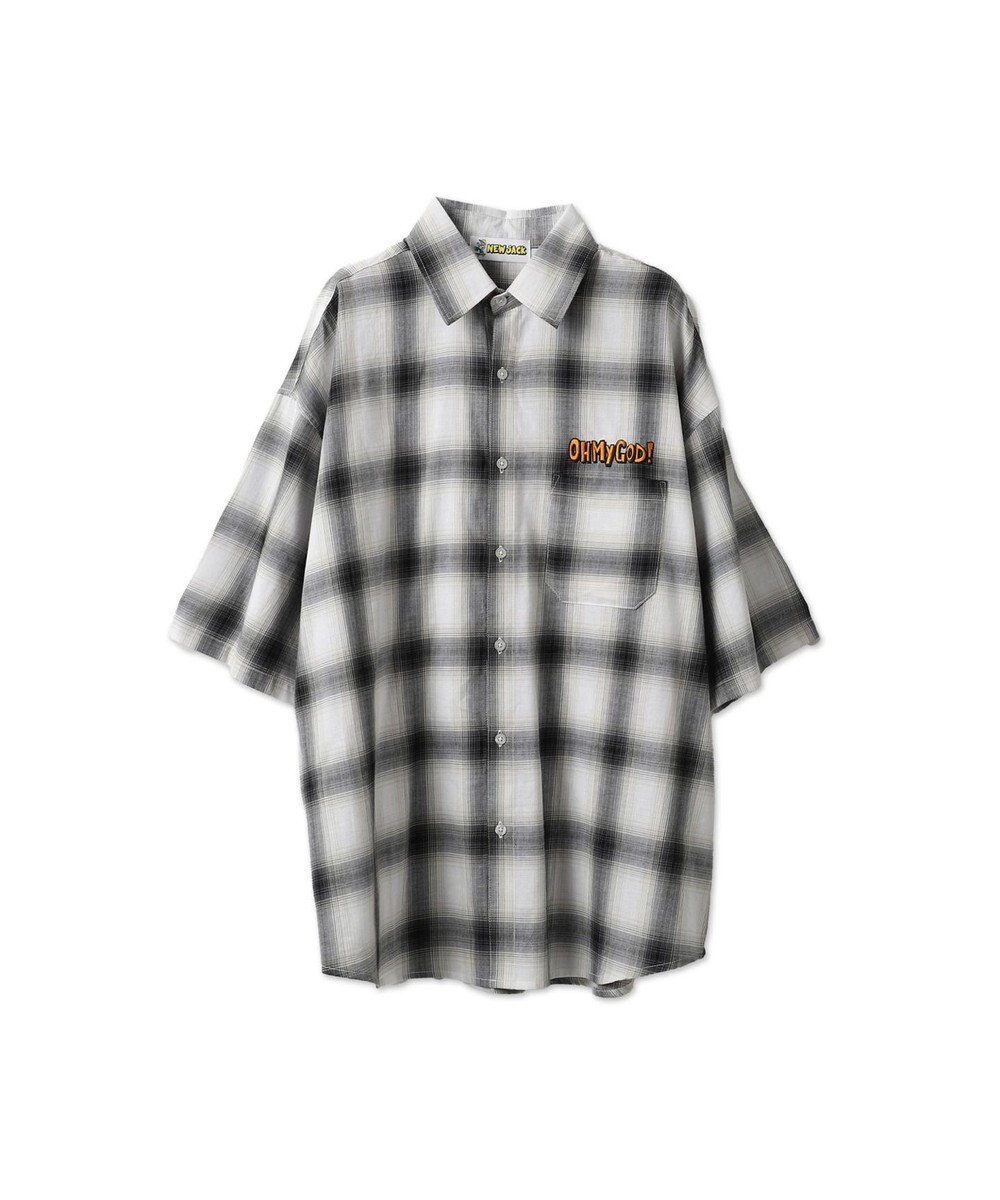 WEGO 【ユニセックス着用アイテム/綿100%/MLサイズ展開】別注NEW　JACKオンブレチェックシャツ（S） 
