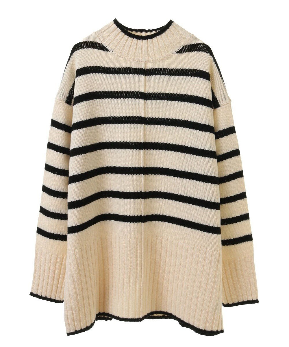 Green Parks 洗えるモックネックニットプルオーバー 