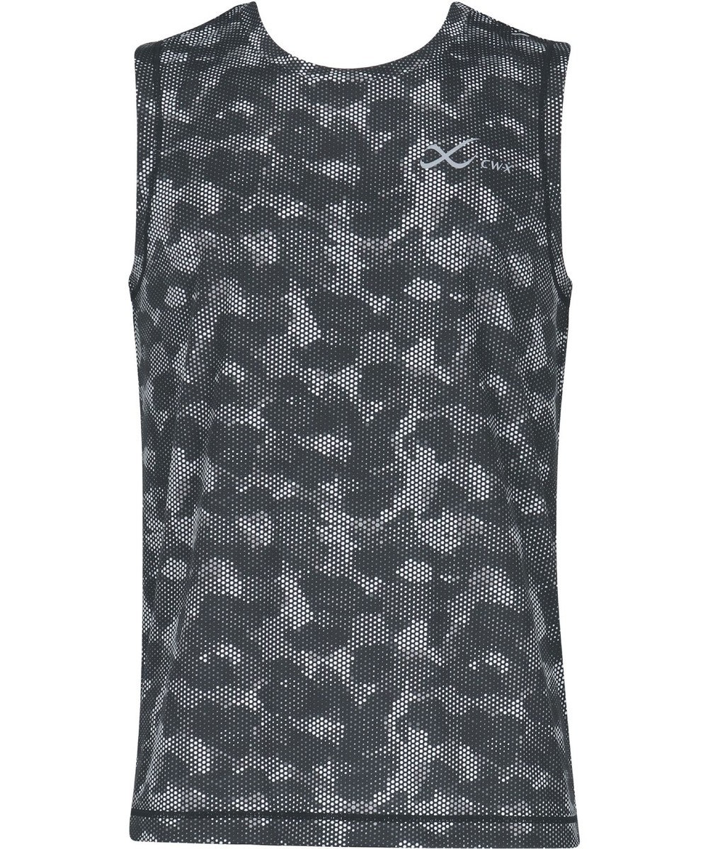 CW-X 【MEN】 CW-X トップス 【薄軽ランニングシャツ】 ノースリーブ タンクトップ Ｕネック 吸汗速乾性(本体) メンズ DLO150 /ワコール 