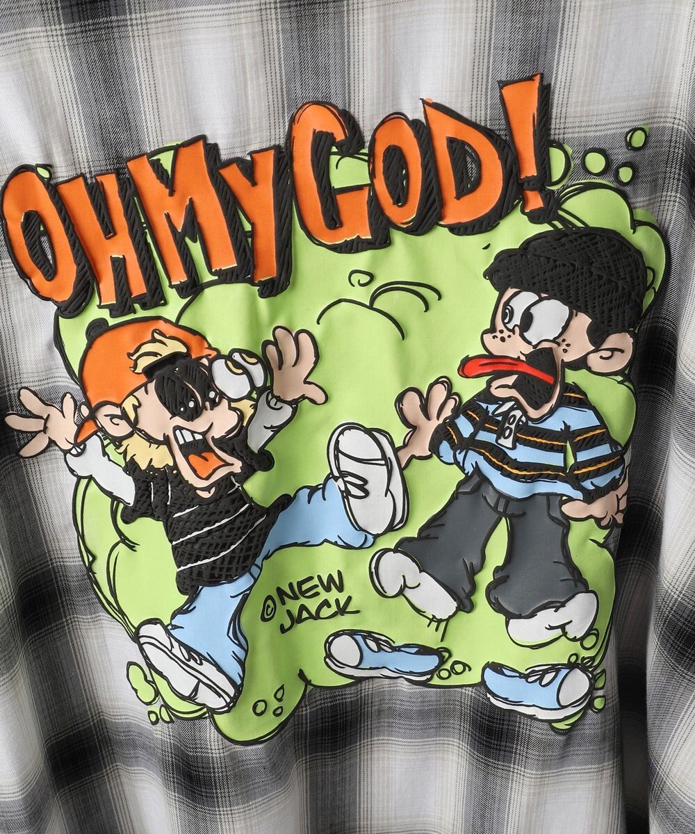 WEGO 【ユニセックス着用アイテム/綿100%/MLサイズ展開】別注NEW　JACKオンブレチェックシャツ（S） 