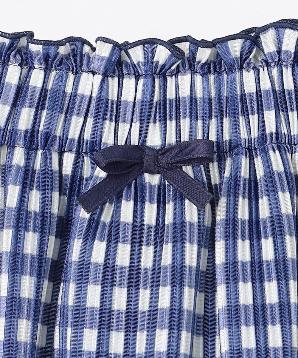 組曲 KIDS 【150-160㎝】ギンガムチェックプリーツ スカート 