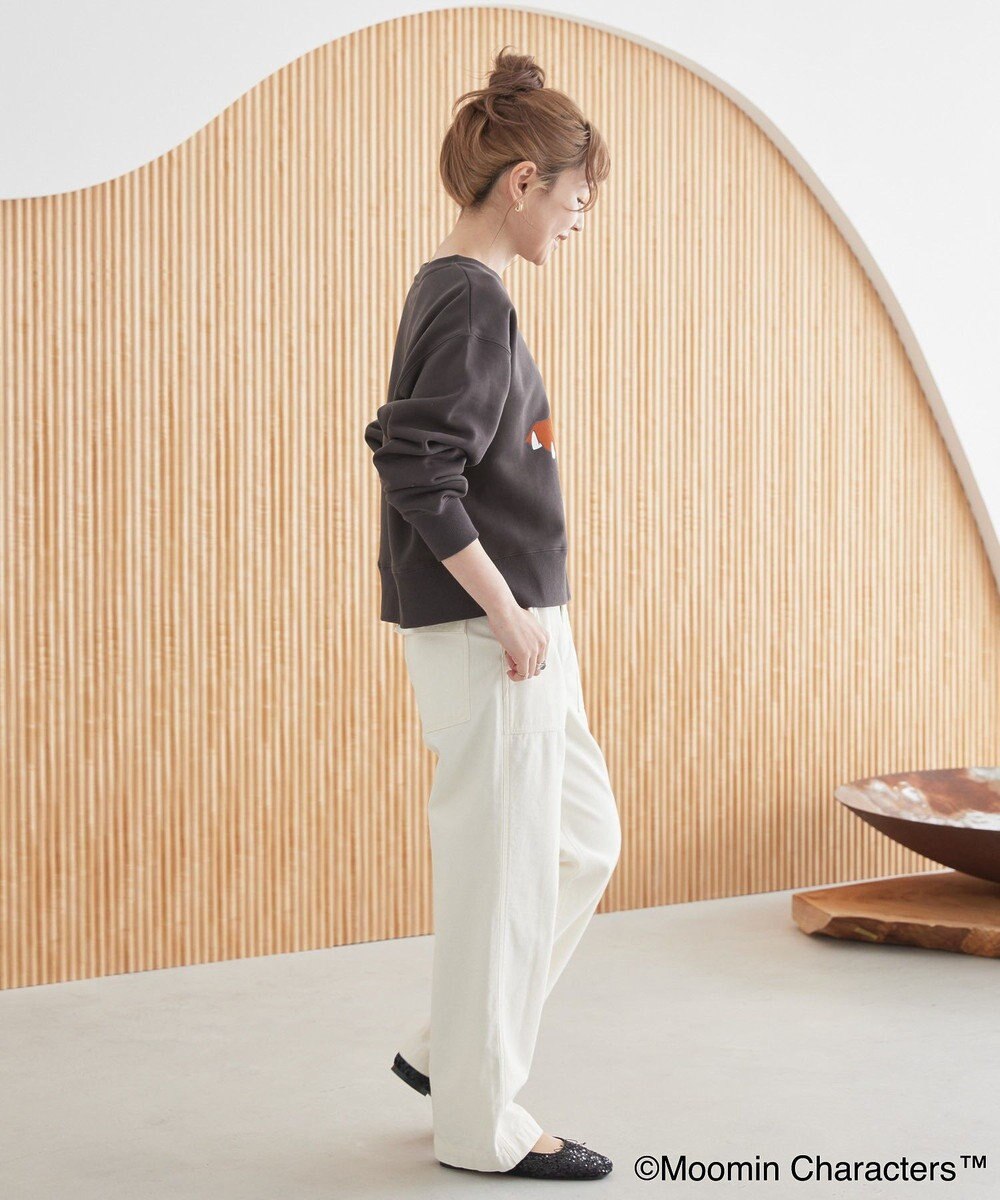 AMERICAN HOLIC Moomin フロッキープリント裏毛プルオーバー 