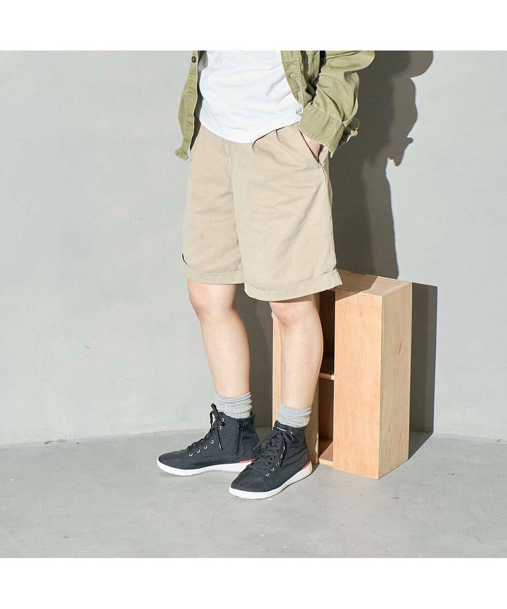 ing <ing>晴雨兼用ハイカットスニーカー 