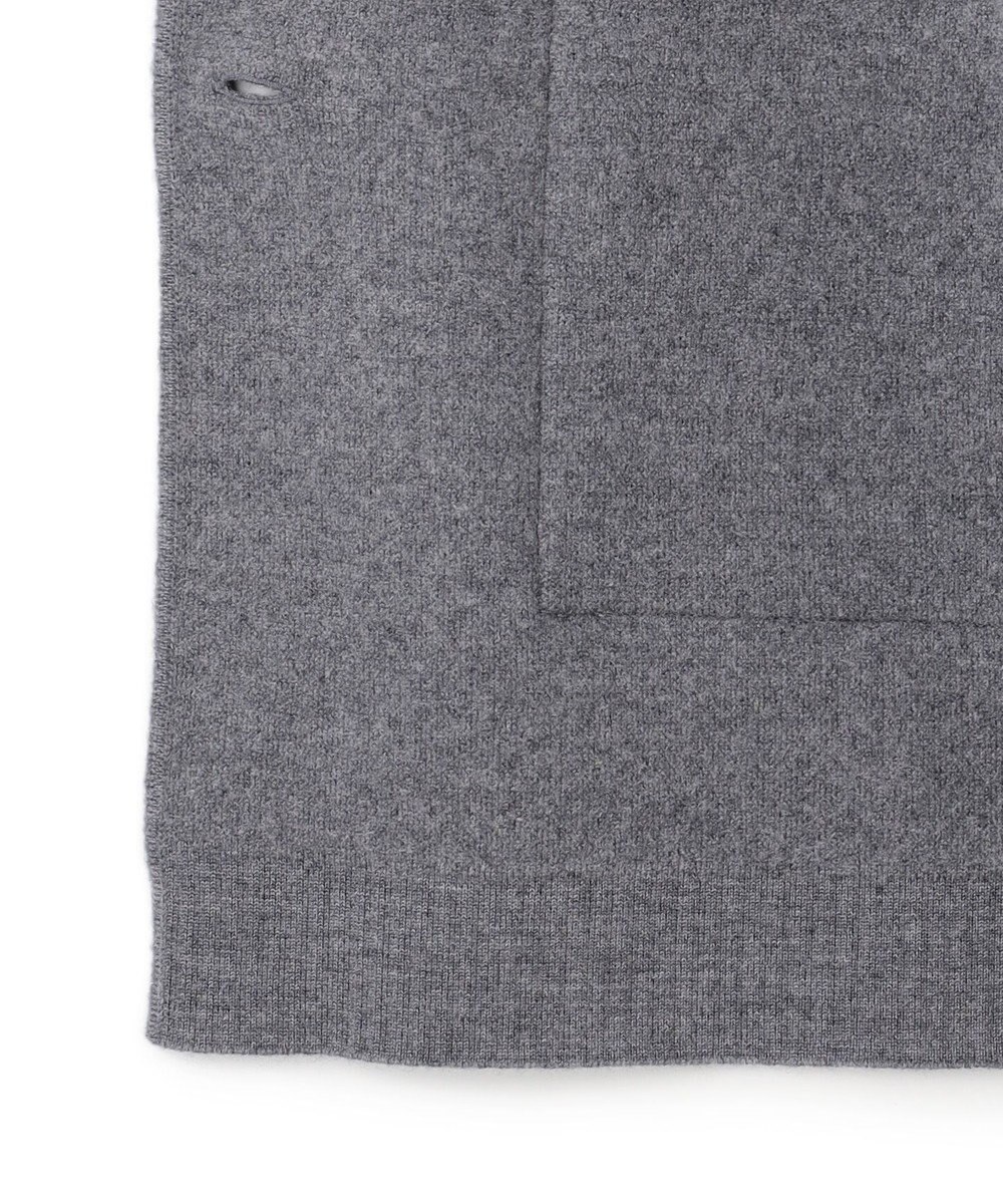 BEIGE， CHICORA / レザーポケット付きウールニットジャケット 