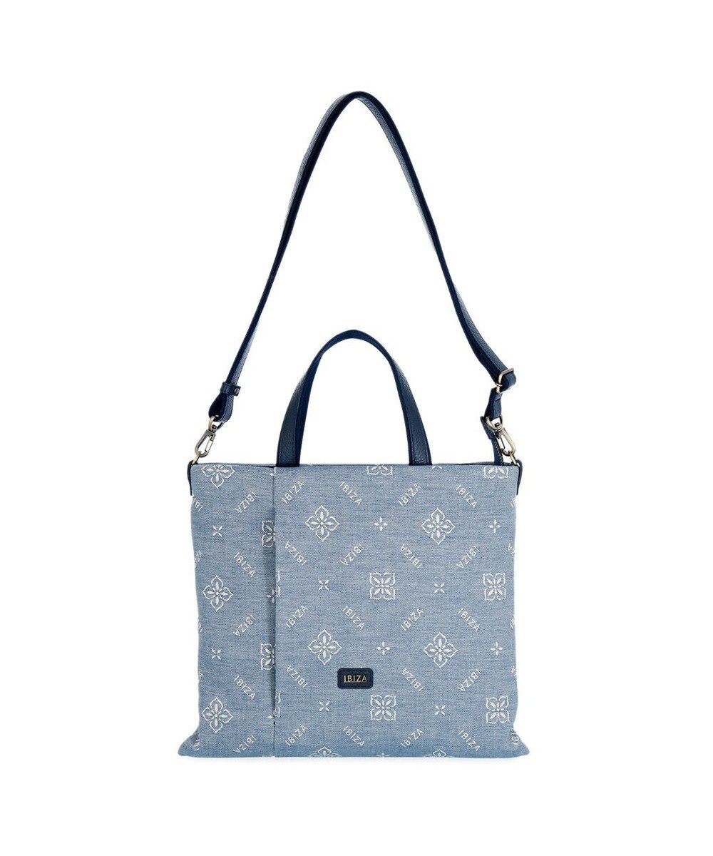 IBIZA アスール　ロゴデニム　2WAYバッグ 