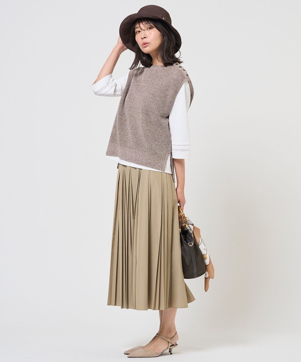 J.PRESS LADIES L 【WEB限定カラーあり】LINEN COTTON ニット ベスト 