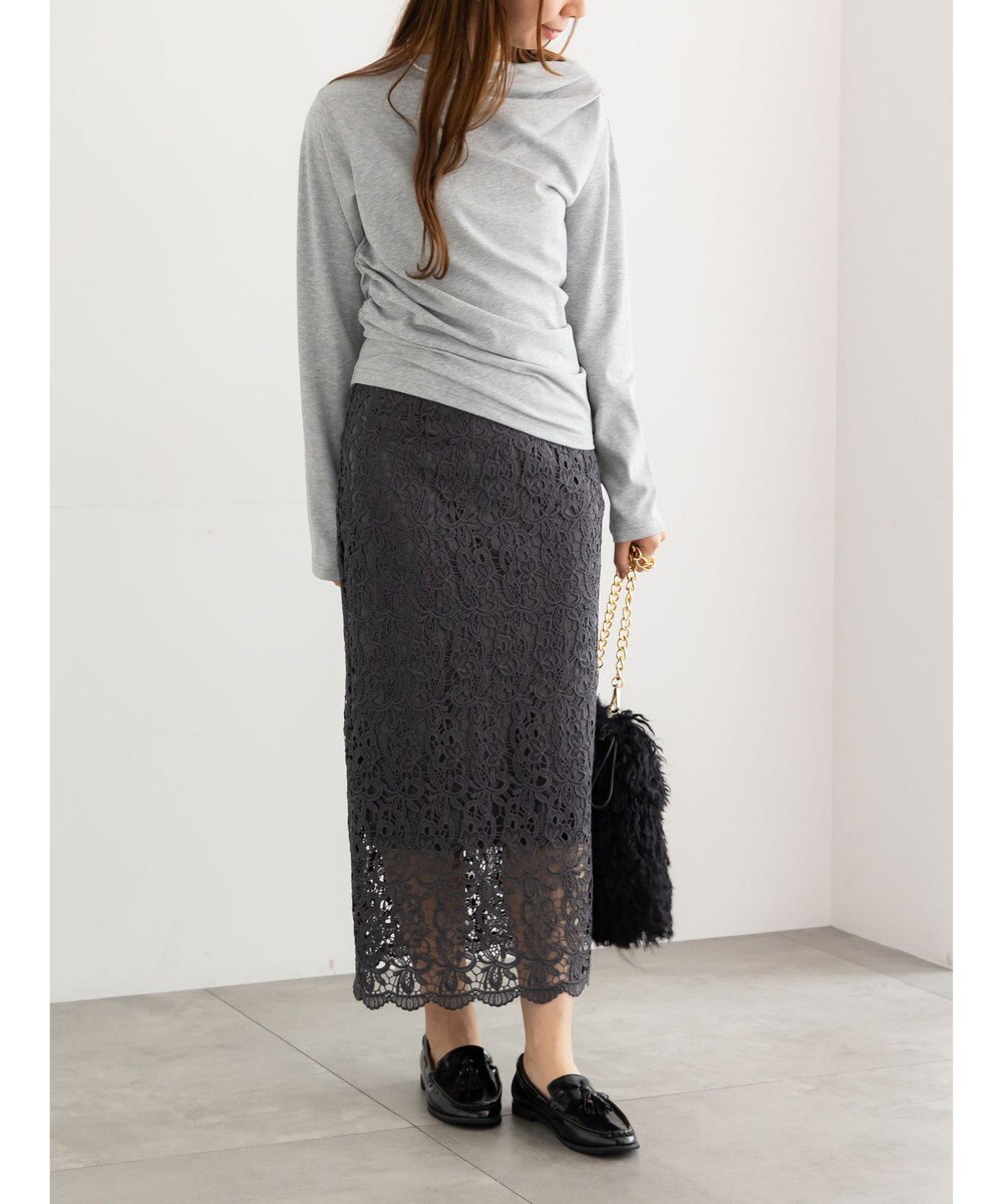 Te chichi スムースアシメロングスリーブプルオーバー《2025Autumn catalog vol.2 item》 