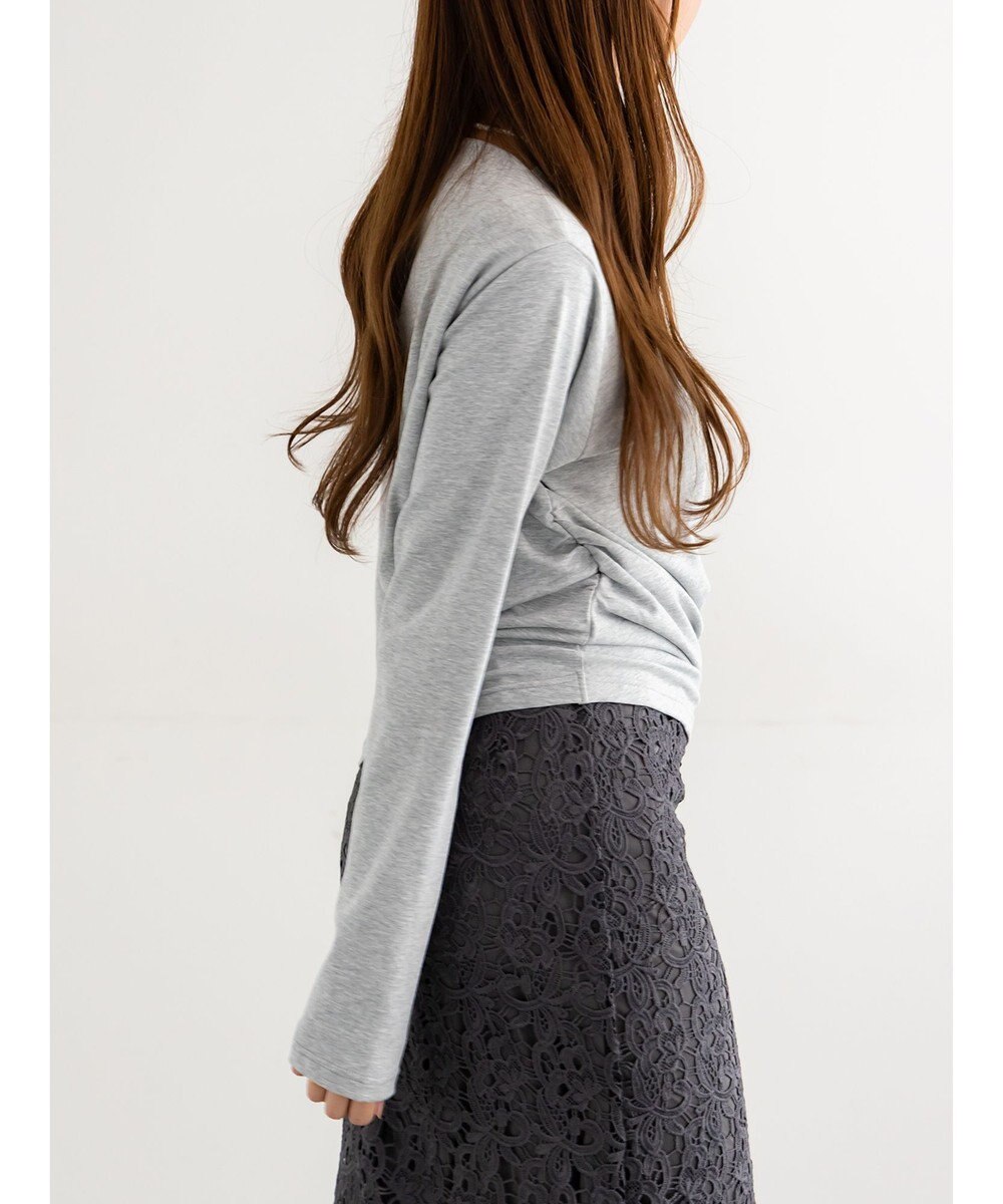 Te chichi スムースアシメロングスリーブプルオーバー《2025Autumn catalog vol.2 item》 