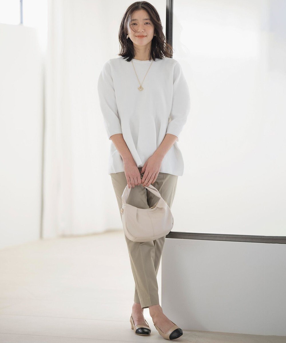 組曲 【WEB限定】スポンディッシュペプラム ニット 