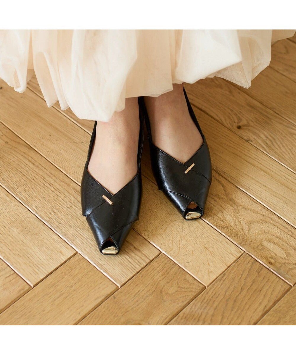 MODE ET JACOMO <carino>オープントゥパンプス 