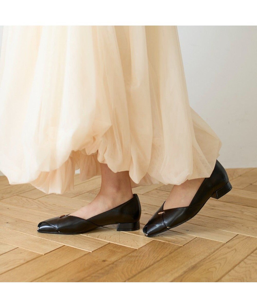 MODE ET JACOMO <carino>オープントゥパンプス 