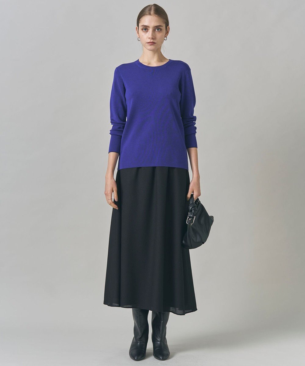 ICB 【洗える】 エクストラファインメリノ クルーネックプルオーバー 