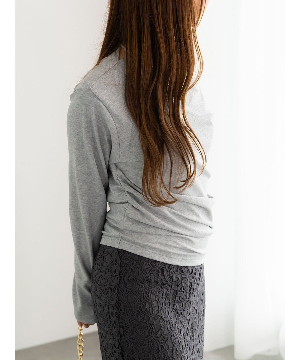 Te chichi スムースアシメロングスリーブプルオーバー《2025Autumn catalog vol.2 item》 