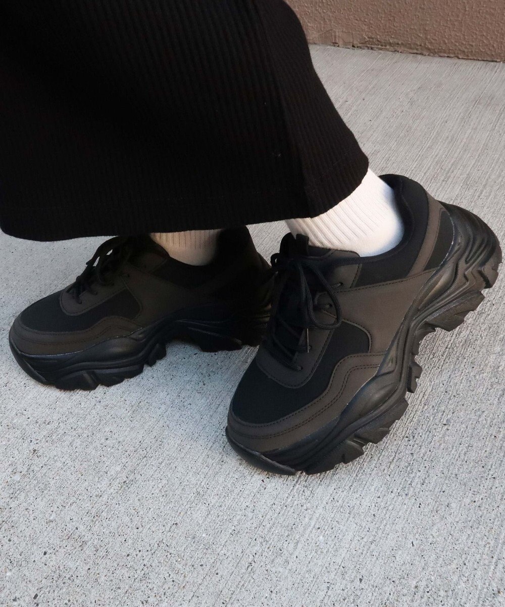 WEGO 配色厚底スニーカー 