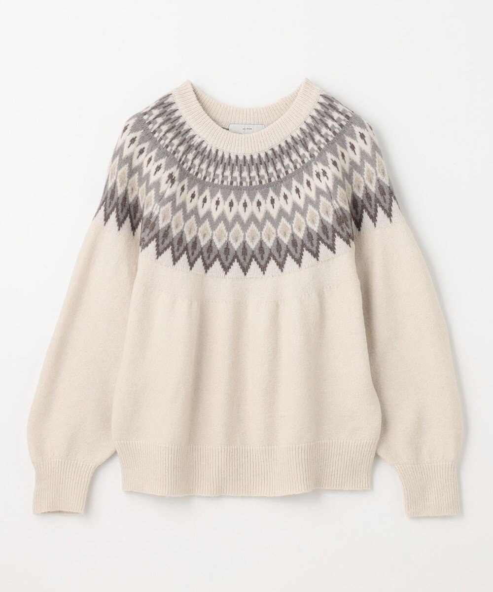 ANY 【洗濯機可能】フェザー求心ニット 