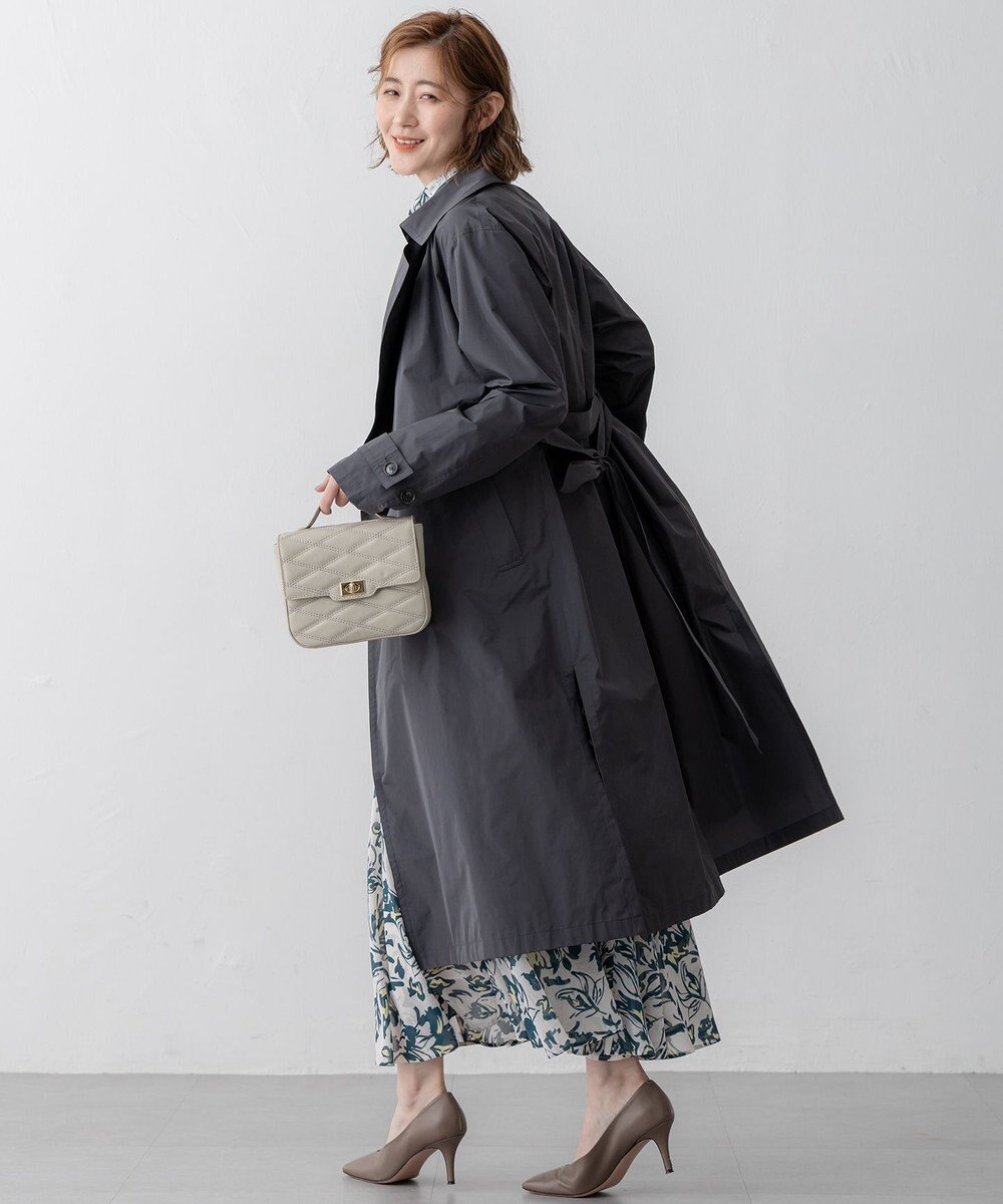 23区 【VERY3月号掲載/撥水加工/洗える】LIMONTA ハイカウントメモリータフタ コート 