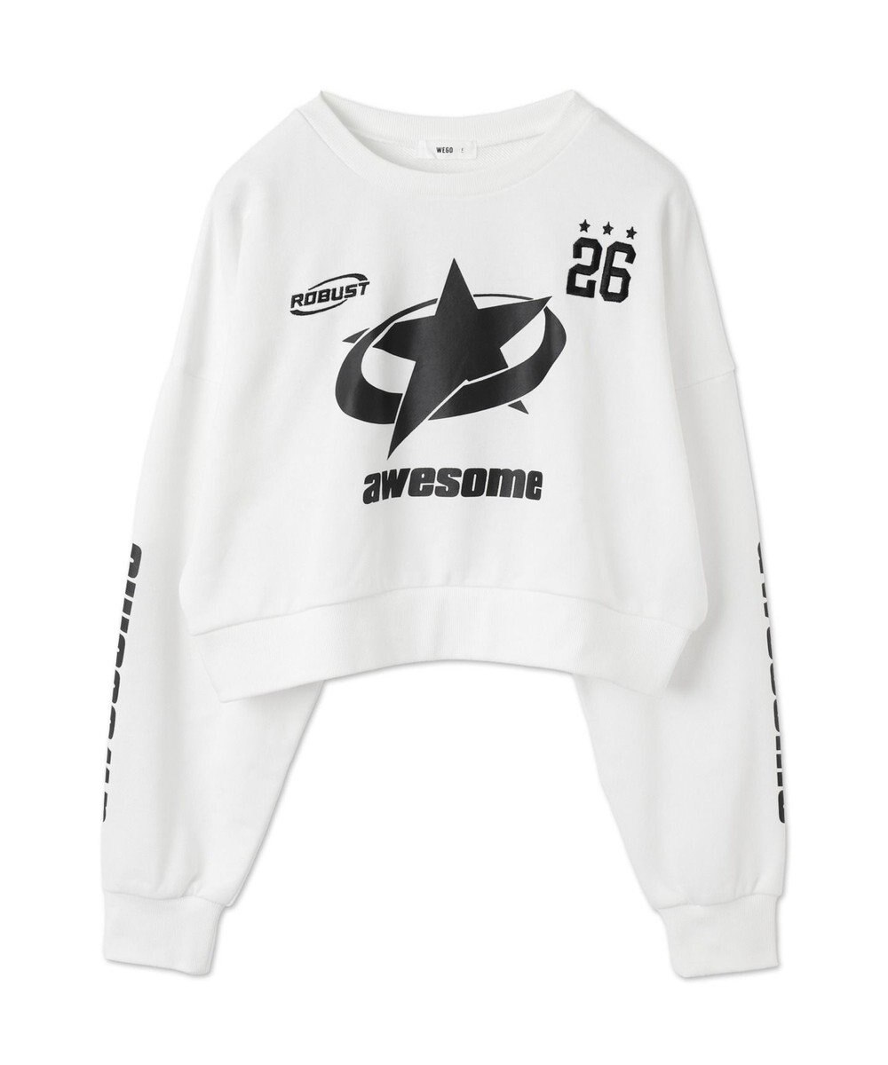 WEGO スターナンバリングショートスウェット 