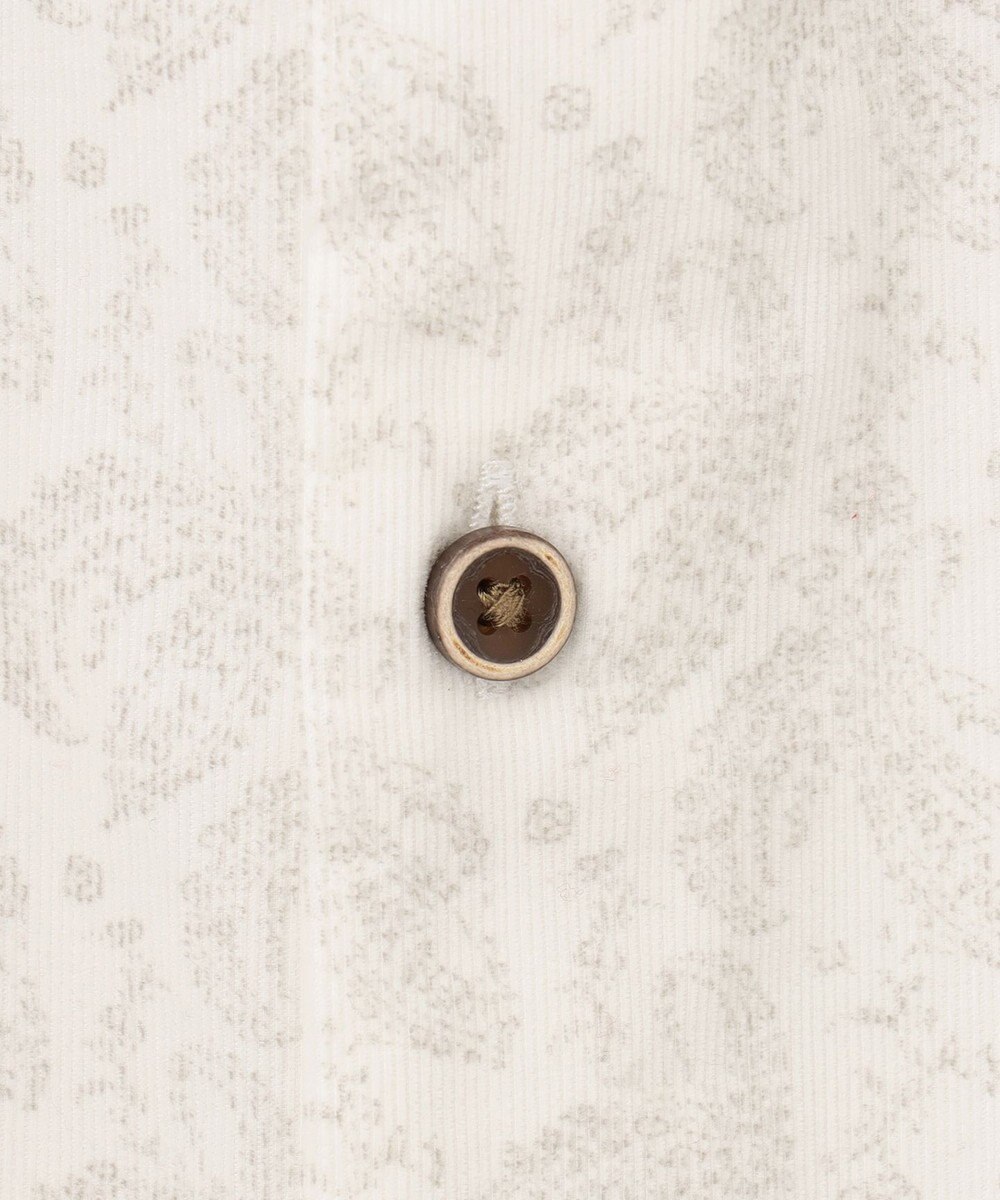 JOSEPH ABBOUD 【ソフトな着心地】ペイズリー柄 コーデュロイシャツ 