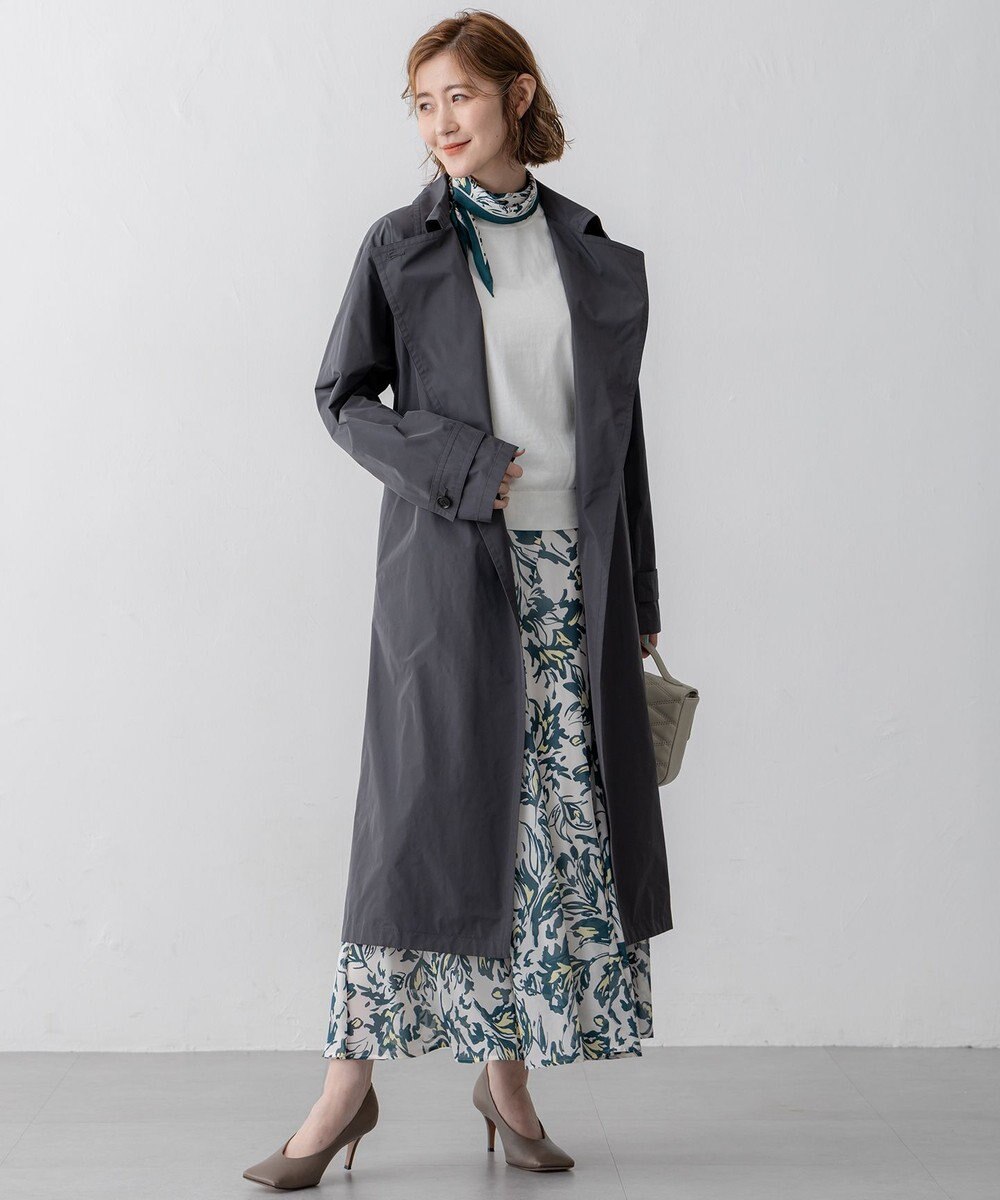 23区 【VERY3月号掲載/撥水加工/洗える】LIMONTA ハイカウントメモリータフタ コート 