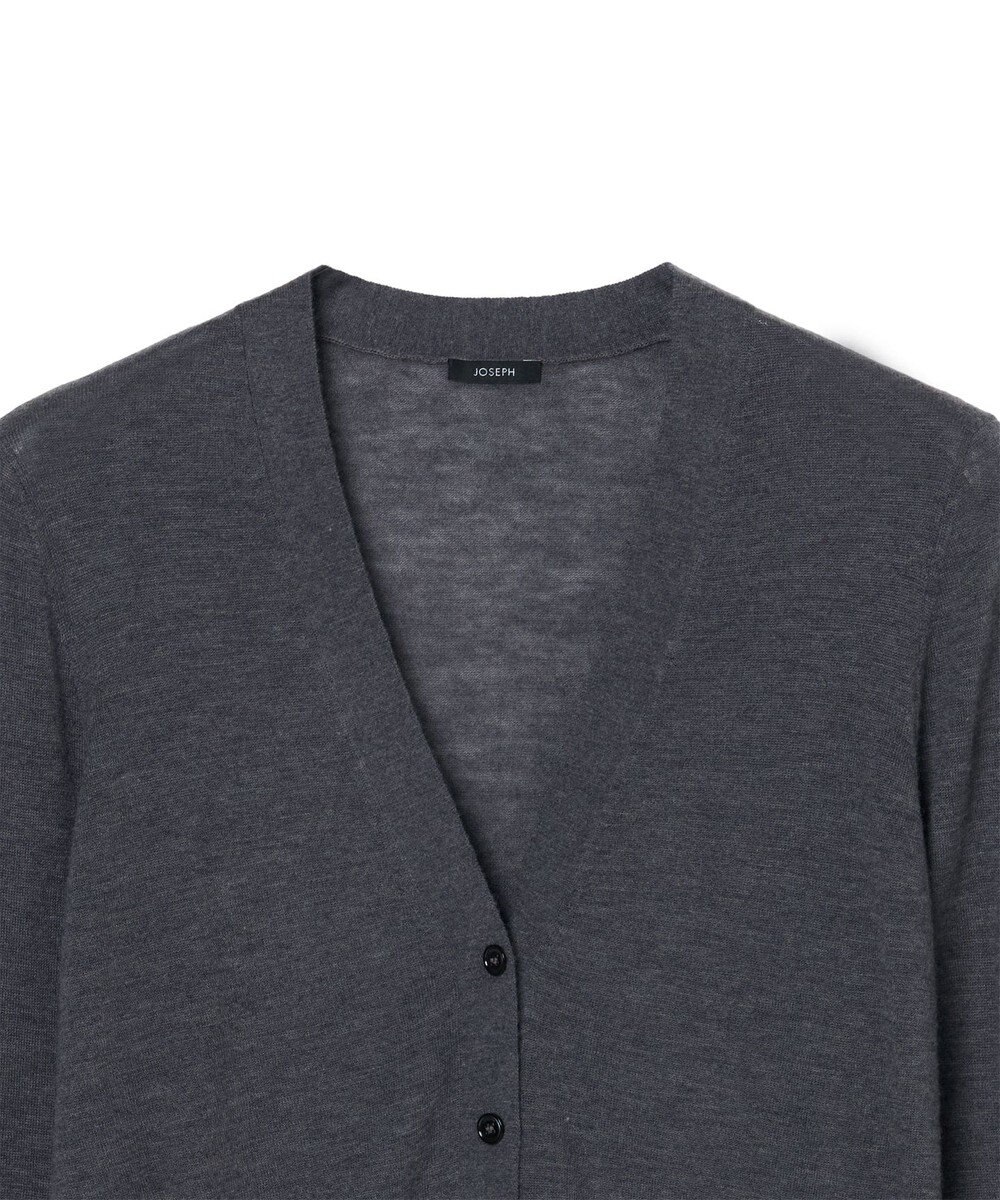 JOSEPH 【洗える】キャッシュエアー オーバーレイ　カーディガン 