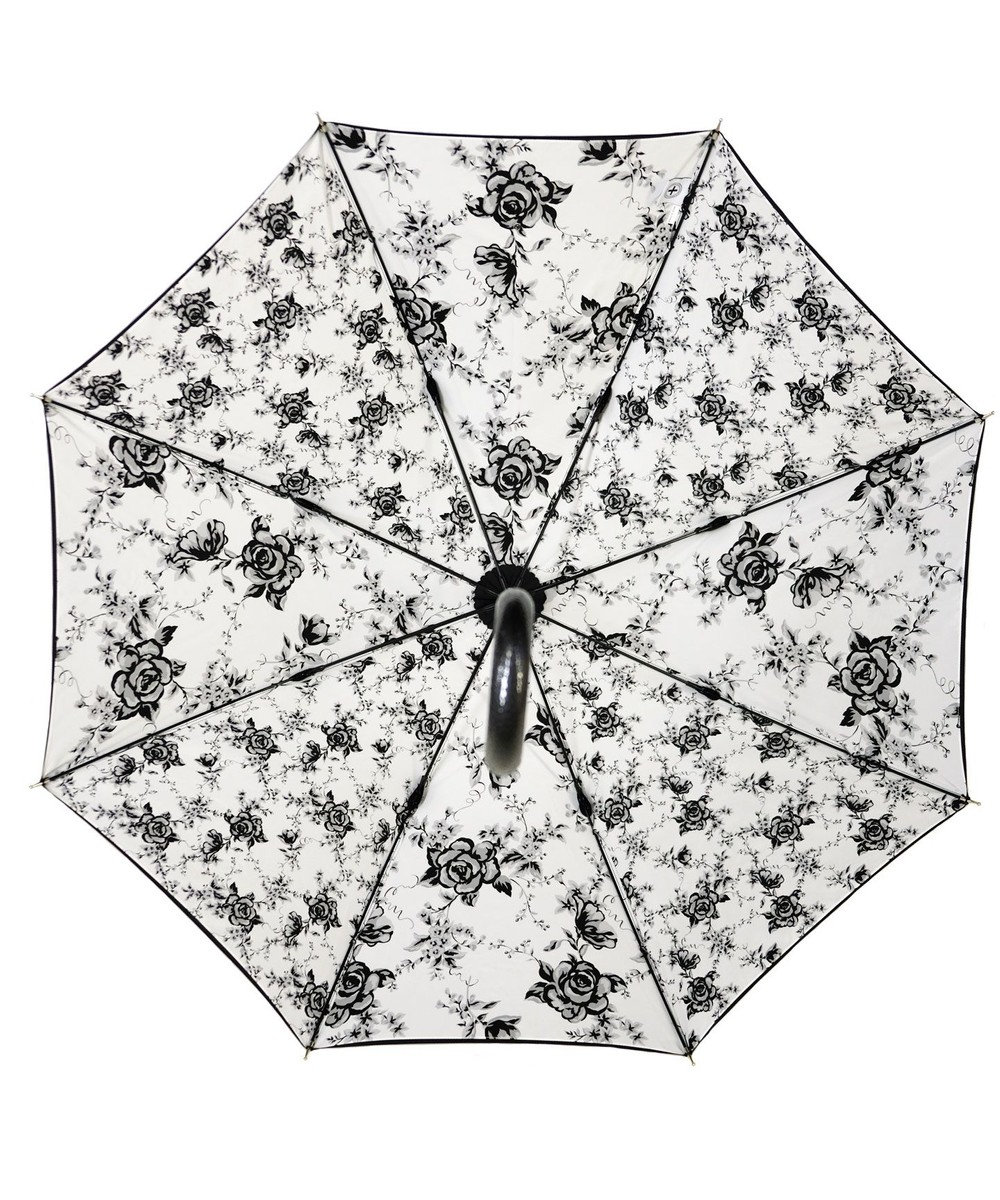 +RING 【プラスリング】【数量限定】 レディース向け 雨傘（長）60cm FLW T1258 2重張り傘 黒