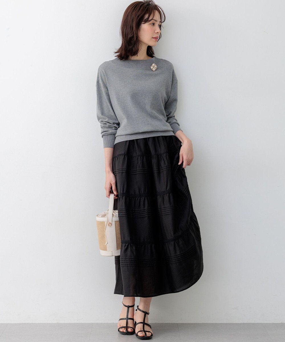 組曲 【WEB限定】コットンニット プルオーバー 