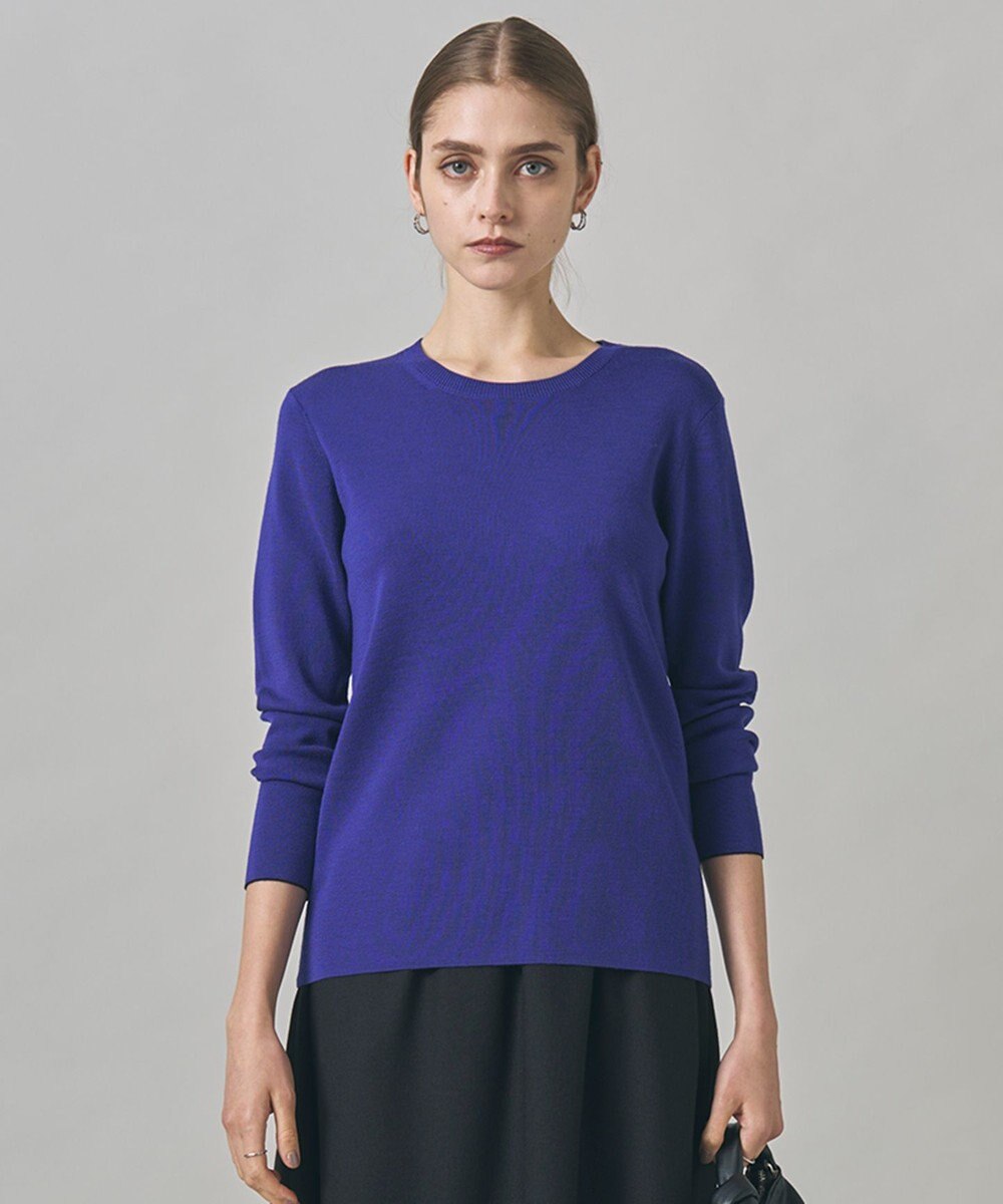 ICB 【洗える】 エクストラファインメリノ クルーネックプルオーバー 