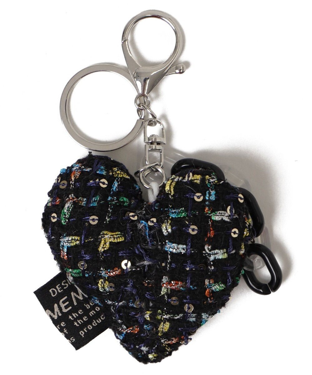 WEGO ツイードビッグハートキーホルダー 