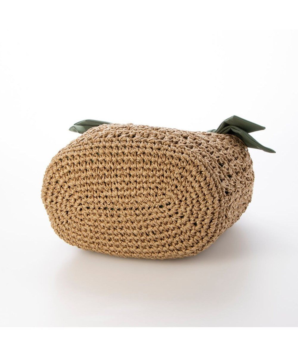 UNBILLION カシュカシュ cachecache / 下がりリボン柄編みトートバッグ 