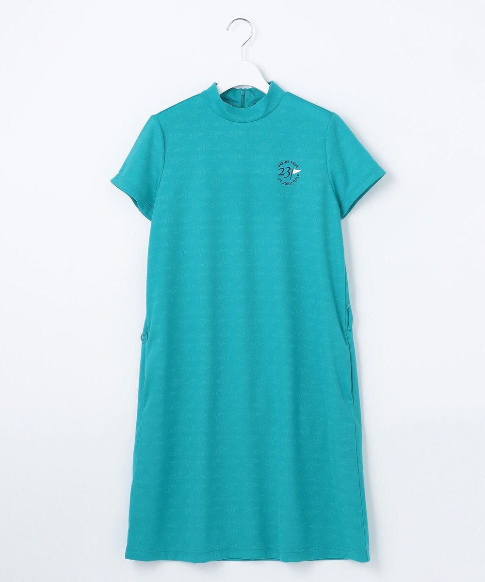 23区GOLF 【WOMEN】【吸水速乾】フラッグロゴジャガード ワンピース 腰回りカバー 1枚で決まる 