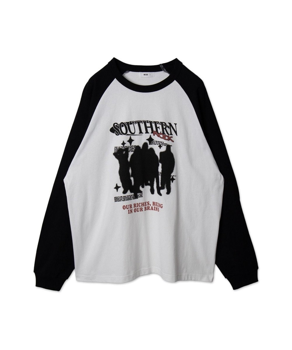 WEGO 【ユニセックス着用ITEM】ラグラングラフィックBIG　T（LS） 