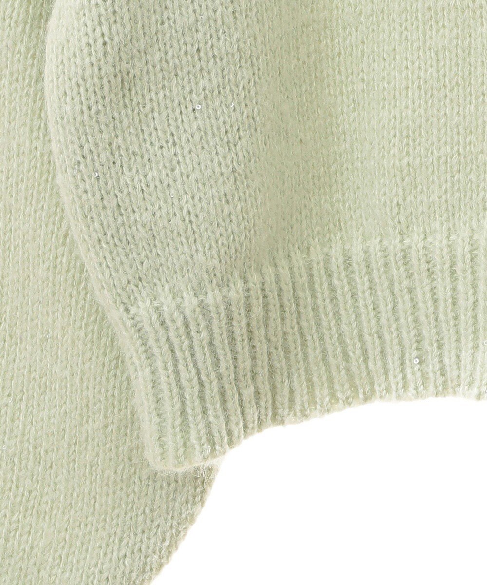 earth music&ecology スパンコールショートニットプルオーバー 