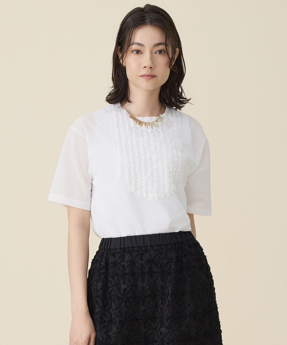 自由区 S シアーフリルジャージー カットソー 